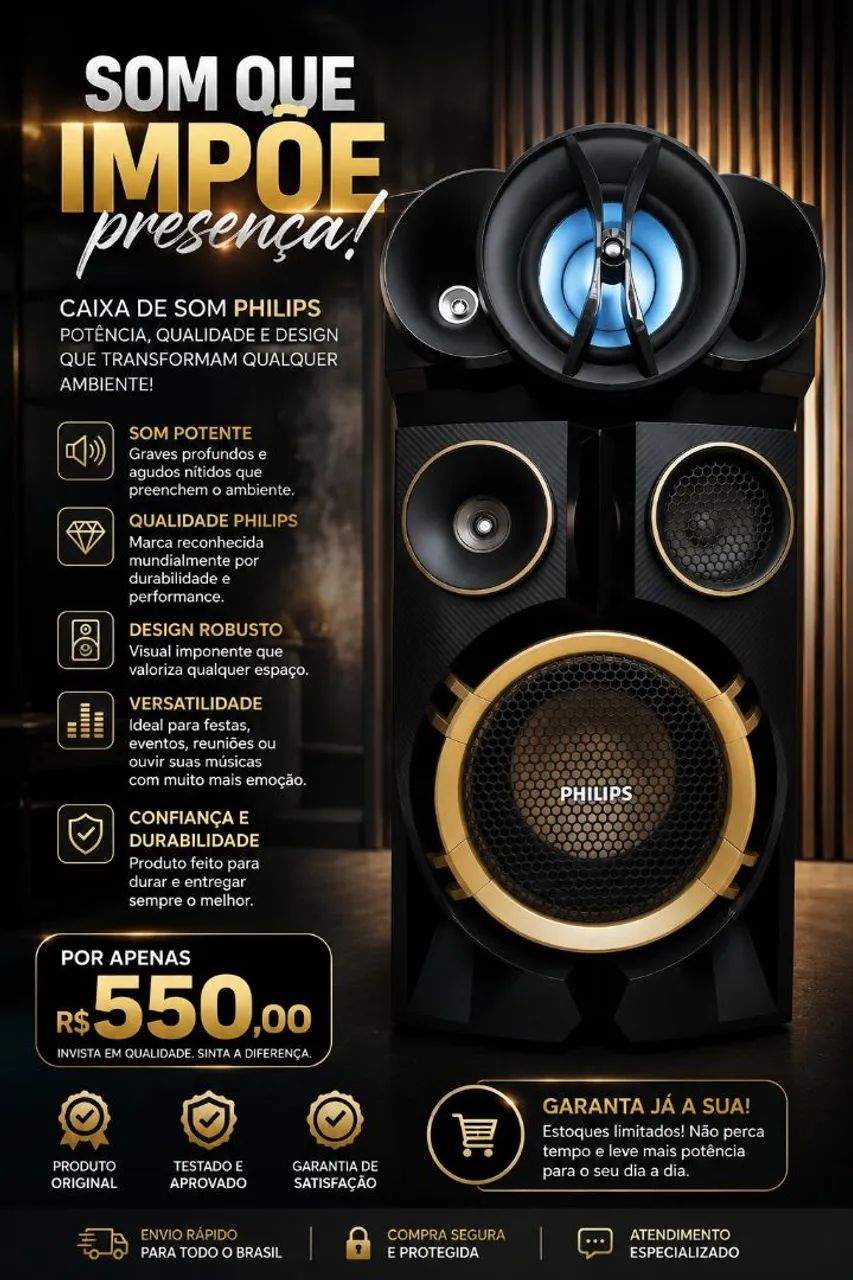 Caixa de Som Philips