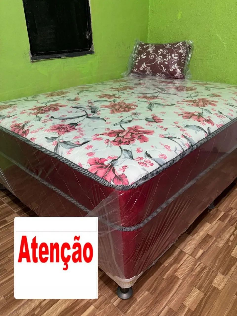 CAMA CASAL COM MOLA ENSACADAS 
