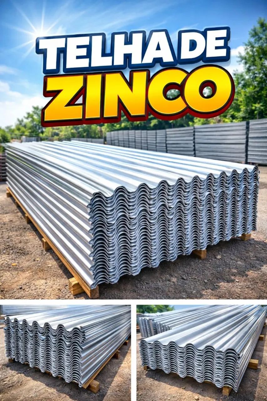 PROMOÇÃO DE TELHA DE ZINCO! 