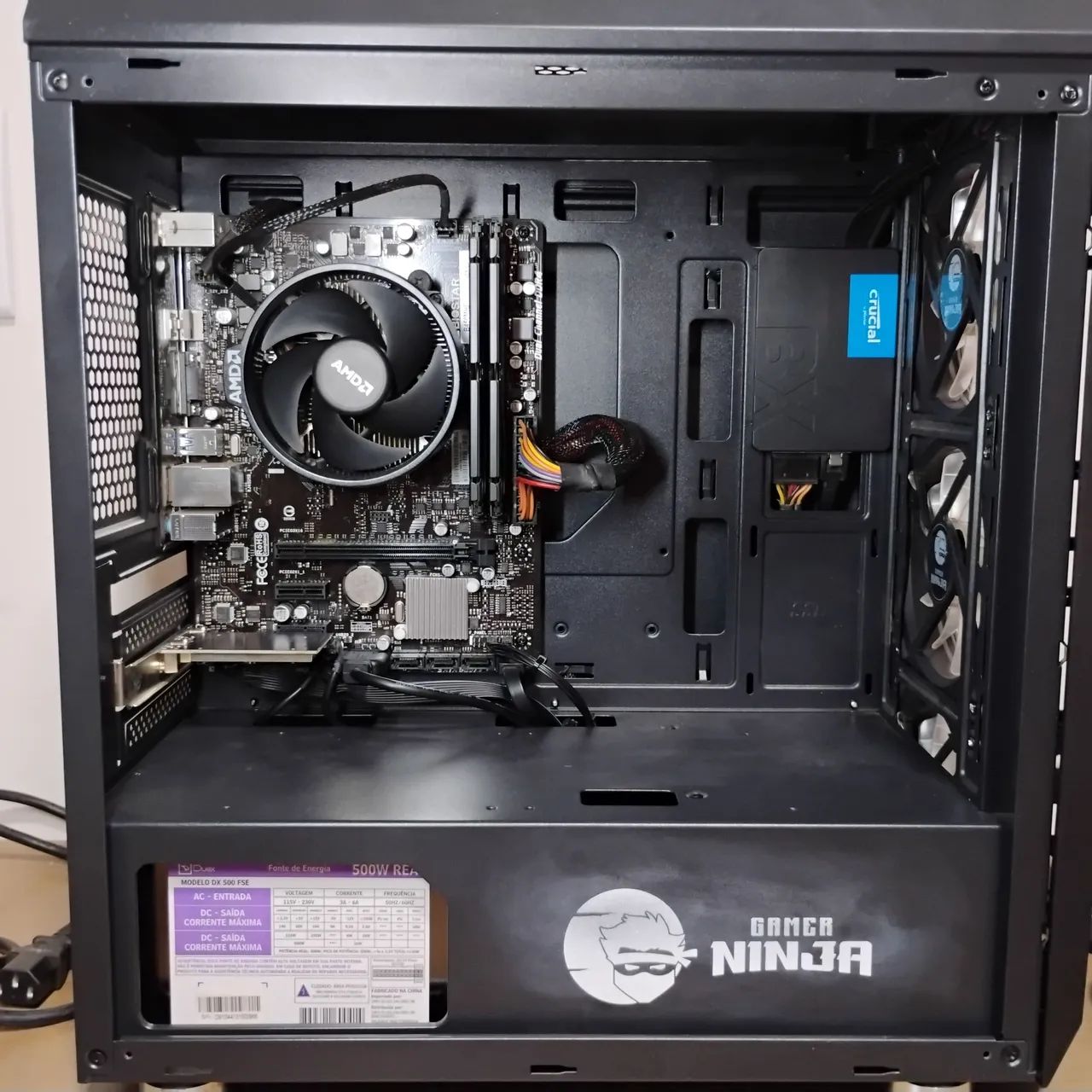 Desktop Gamer Ryzen 5 4500G | SSD 480Gb | 16GB DDR4 | placa de wi-fi 1200MB | - Foto 4