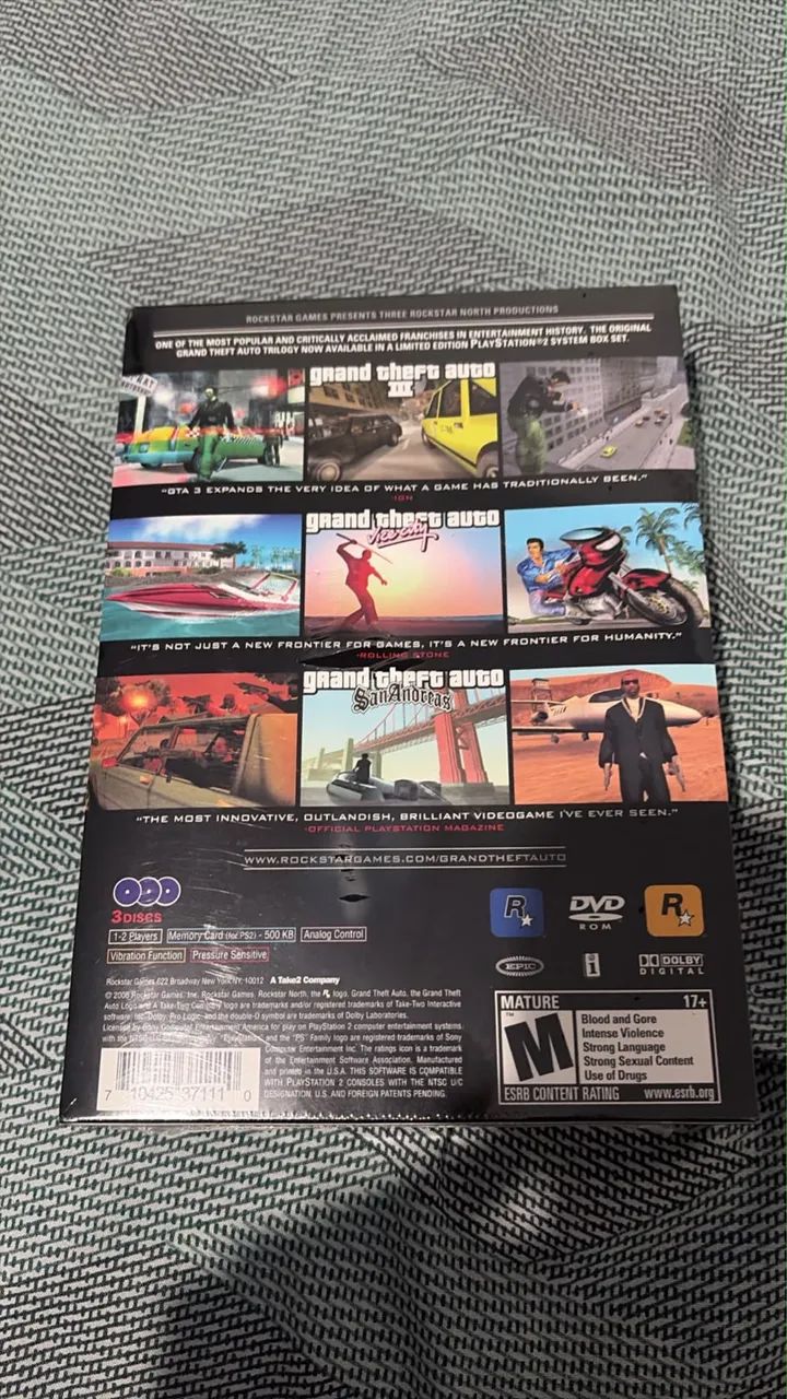 GTA Trilogy Lacrado - Ps2 - Foto 3