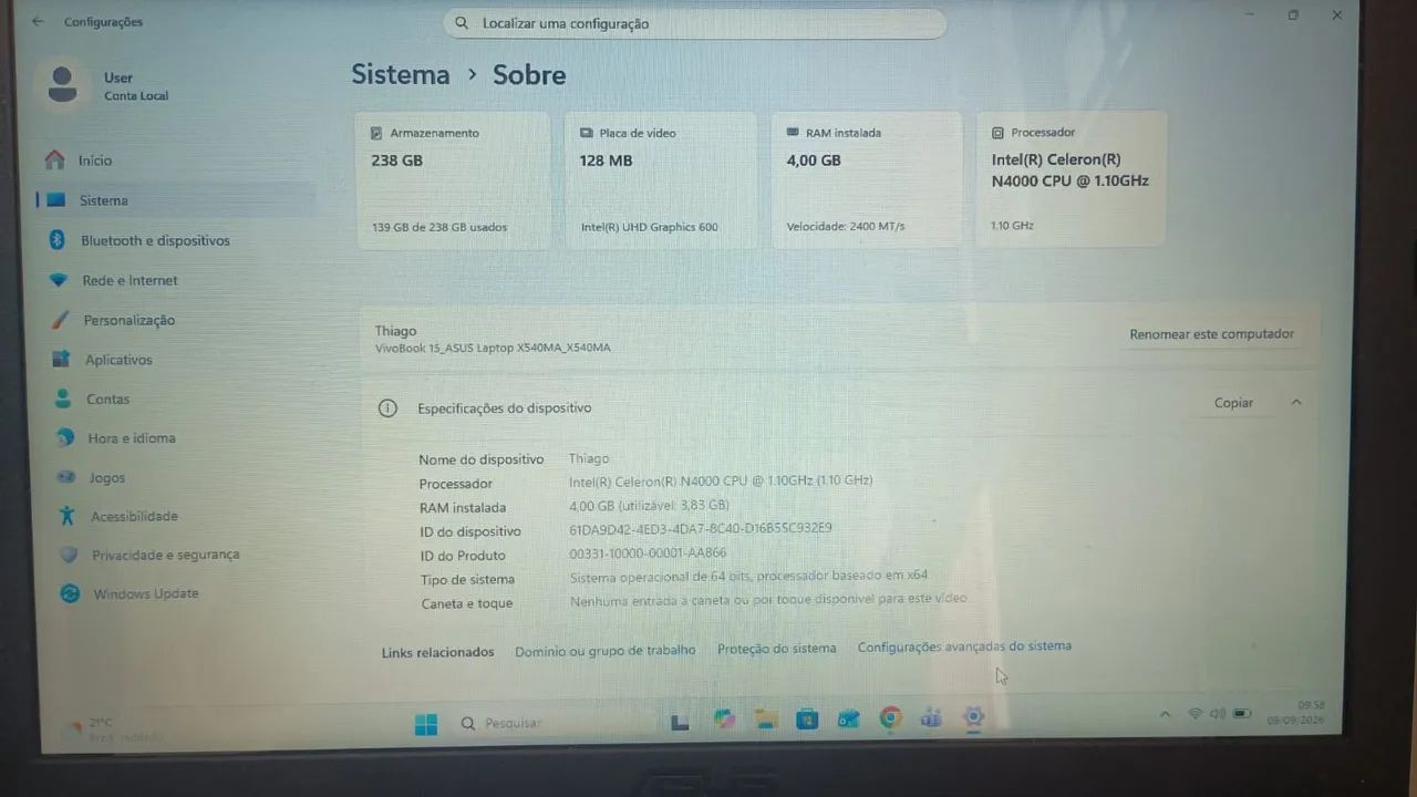 Nootbook Asus