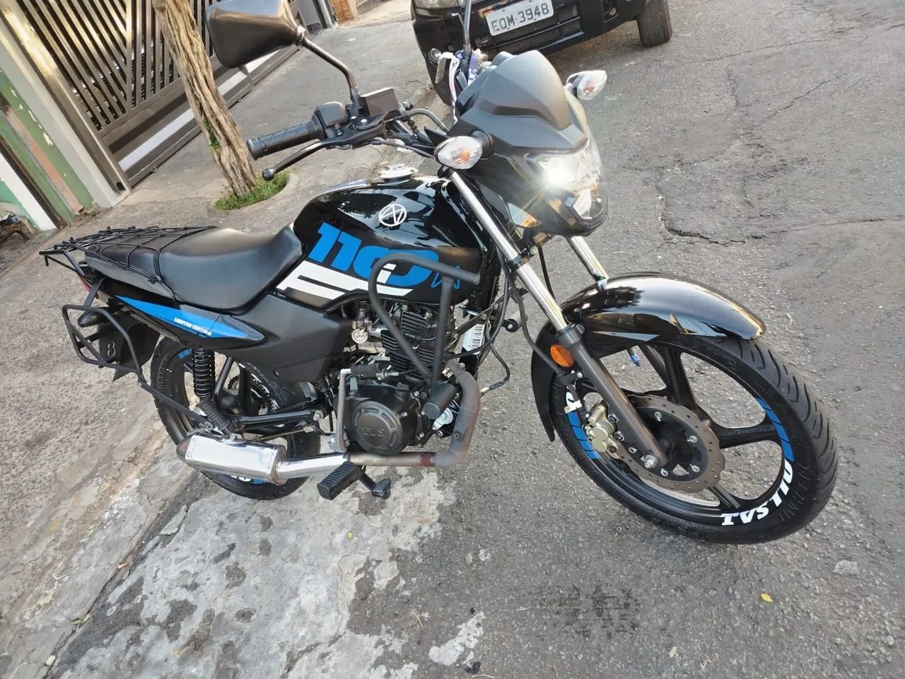 Kit protetor dianteiro e Traseiro da tvs mottu  - Foto 4