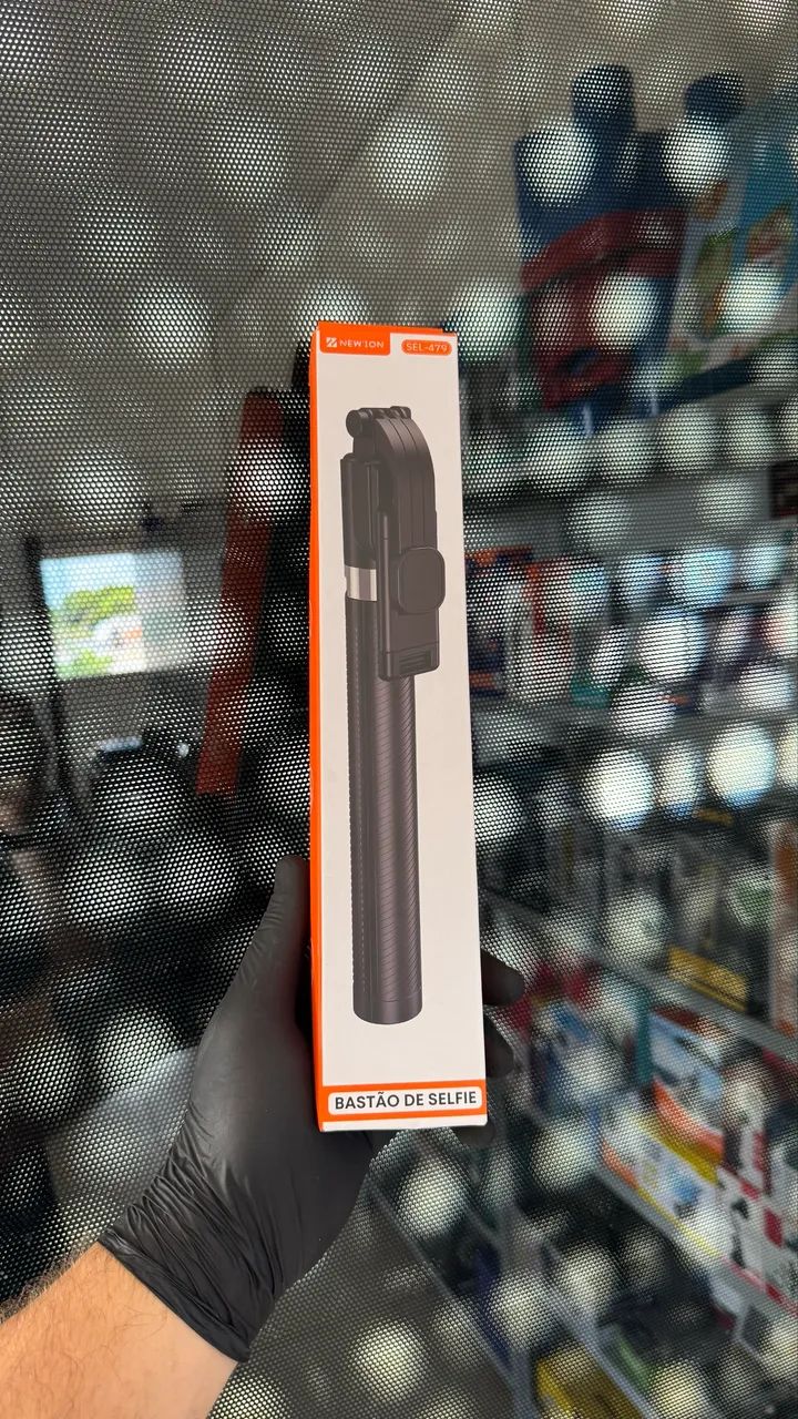 Bastão de Selfie 3 em 1 com Tripé e Controle Bluetooth