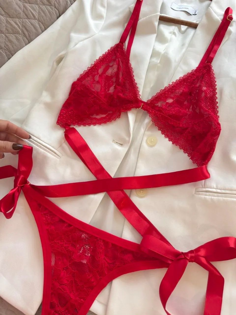 Vendo conjunto de lingerie rendado - Foto 3
