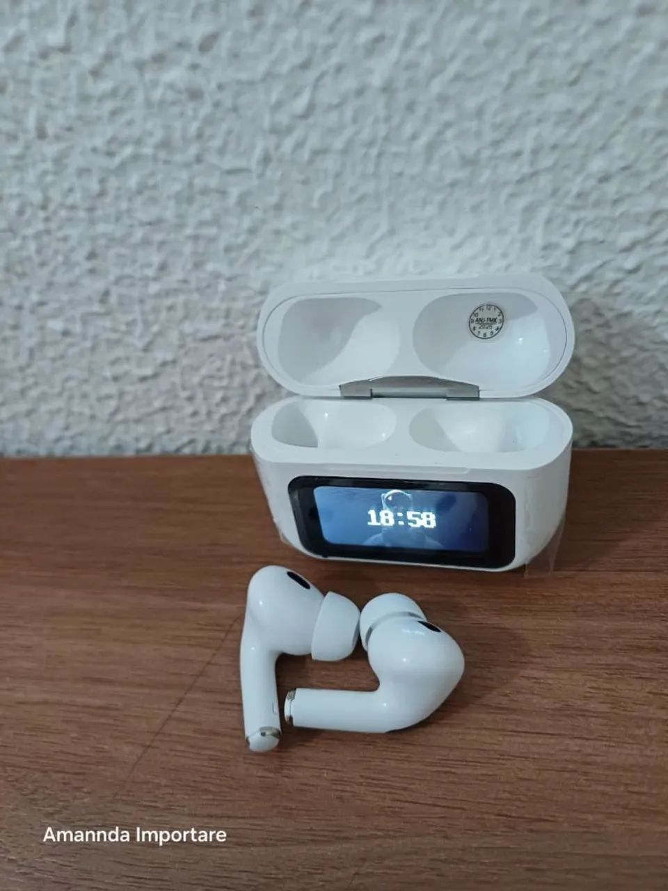 Fone de ouvido bluetooth branco  - Foto 4