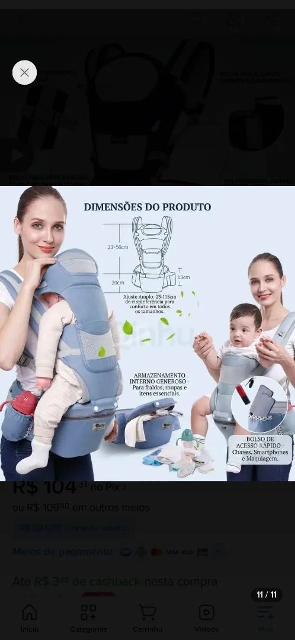 Canguru para Bebê  - Foto 2