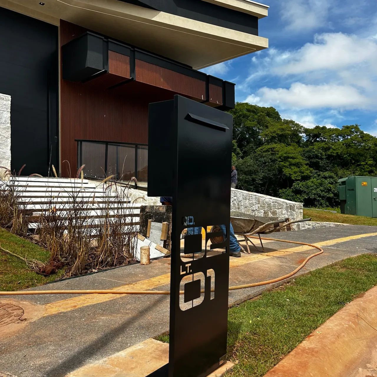 CAIXA DE CORREIO PARA JARDIM MODELO MODERNA - Foto 4