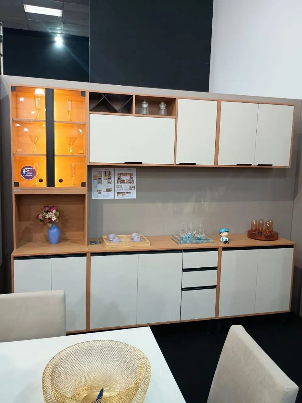 Armário De COZINHA 5 Peças Ravena Led - Novo e embalado!!!