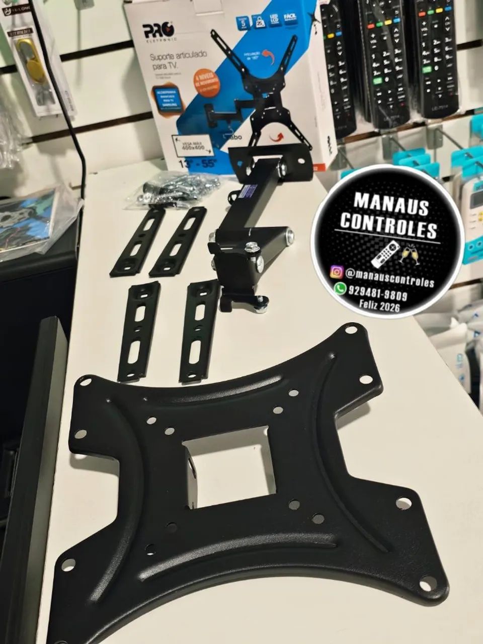 Suporte para tvs articulado até 55 polegadas 
