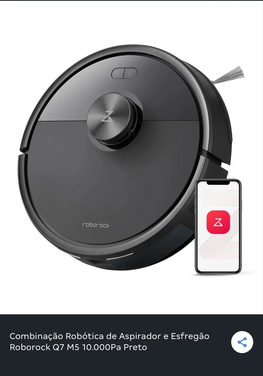 Robô Aspirador Roborock Q7 M5 - Aspira e Passa Pano!
