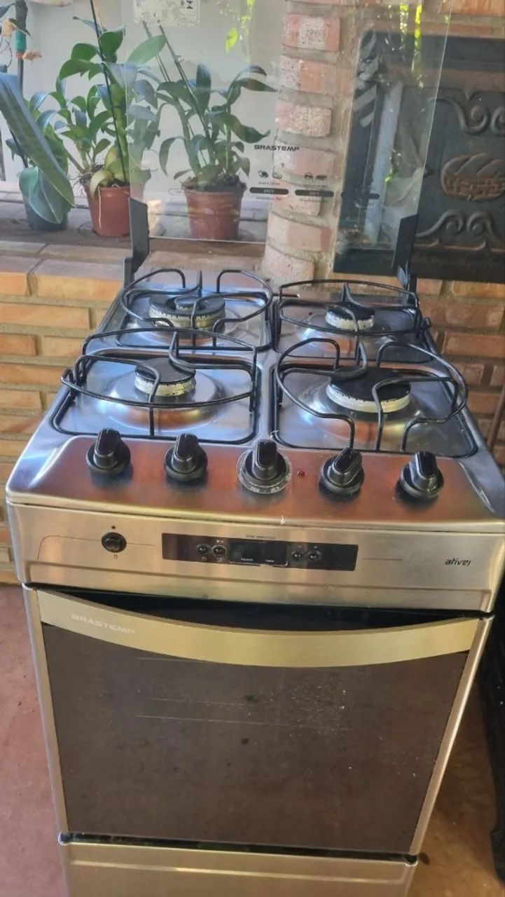 Fogão Brastemp Ative! 5 Bocas Inox Com Timer e Grill  - Foto 3