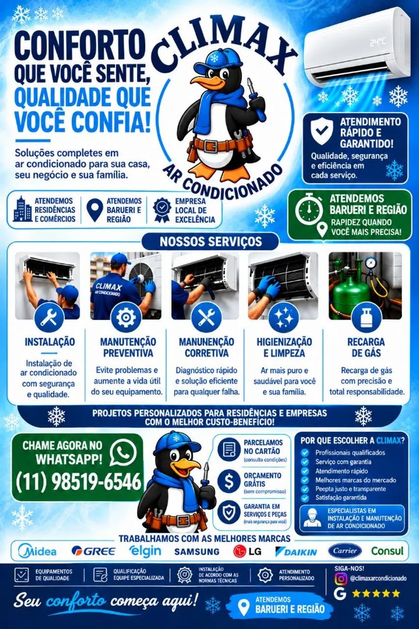 Serviços de ar condicionado 