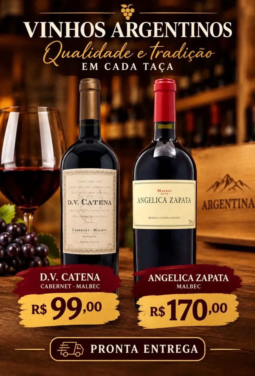 Vinho DV catena e Angélica Zapata