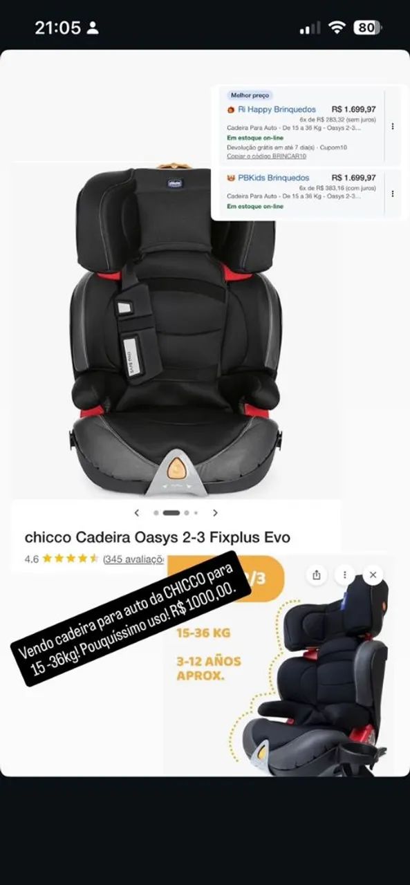 Cadeira para auto 