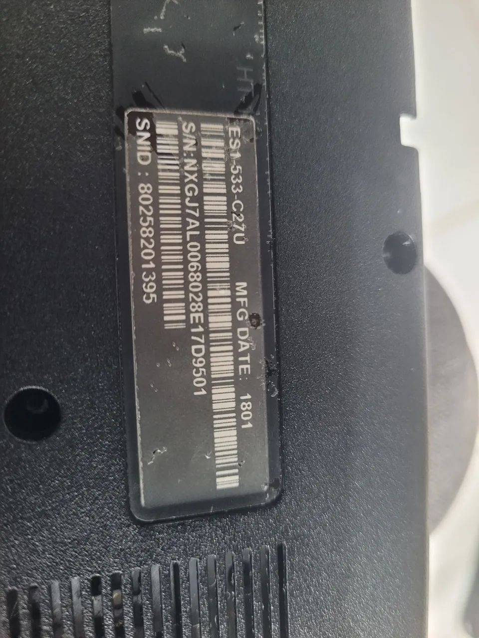 Carcaca pecas notebook Acer Aspire ES1-533 código N16C1 - Foto 3