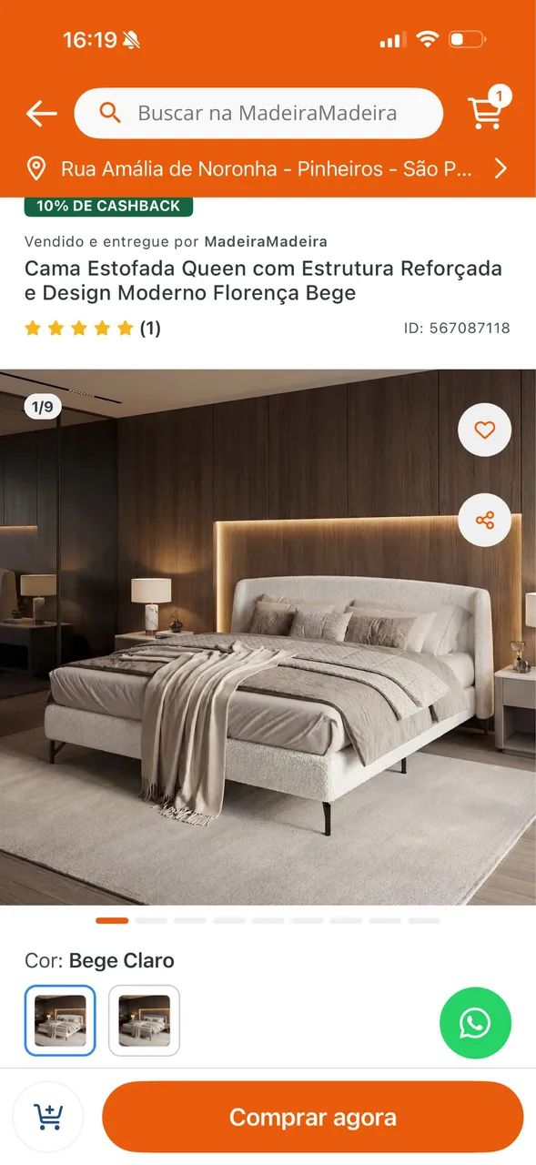 Cama queen nova (ainda embalada) 