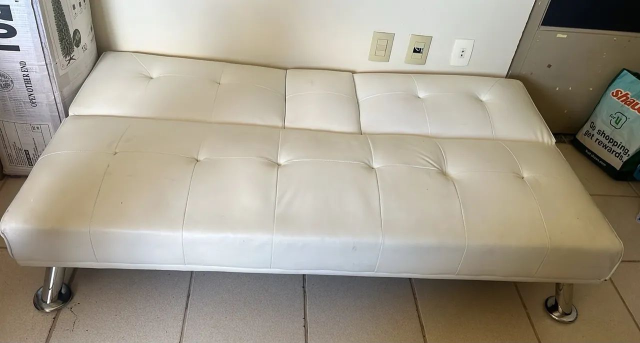 Sofá cama de couro  - Foto 3