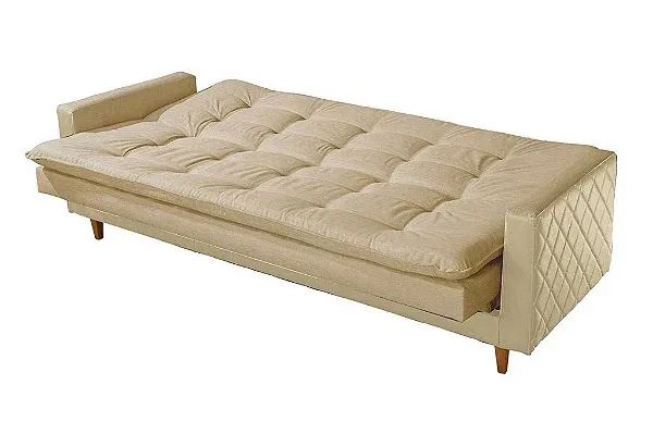 SOFA CAMA SF.5820 VIENA LINHO BEGE r76 - Foto 2