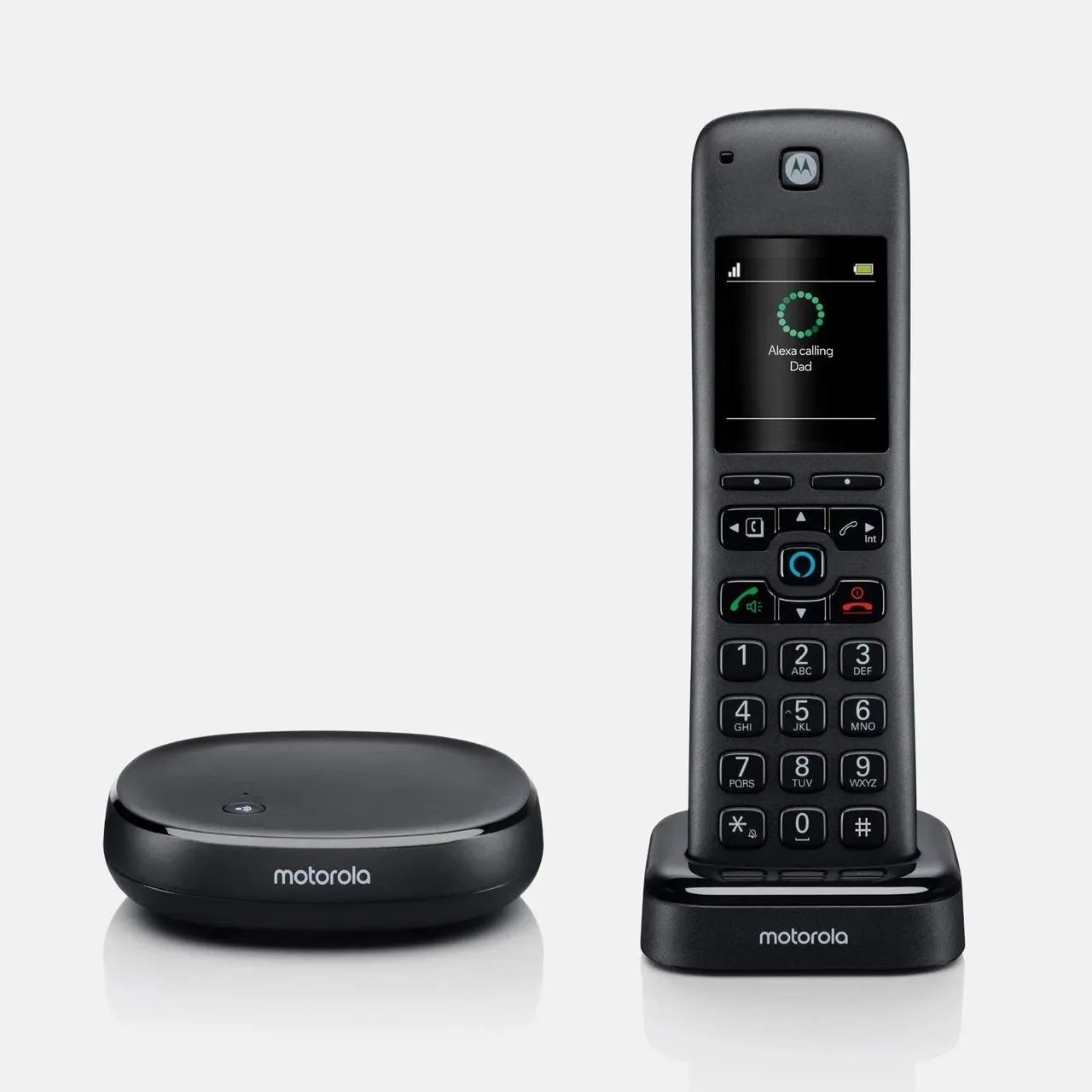 Telefone sem Fio Motorola Axh01 com Alexa e secretaria eletrônica  - Foto 4