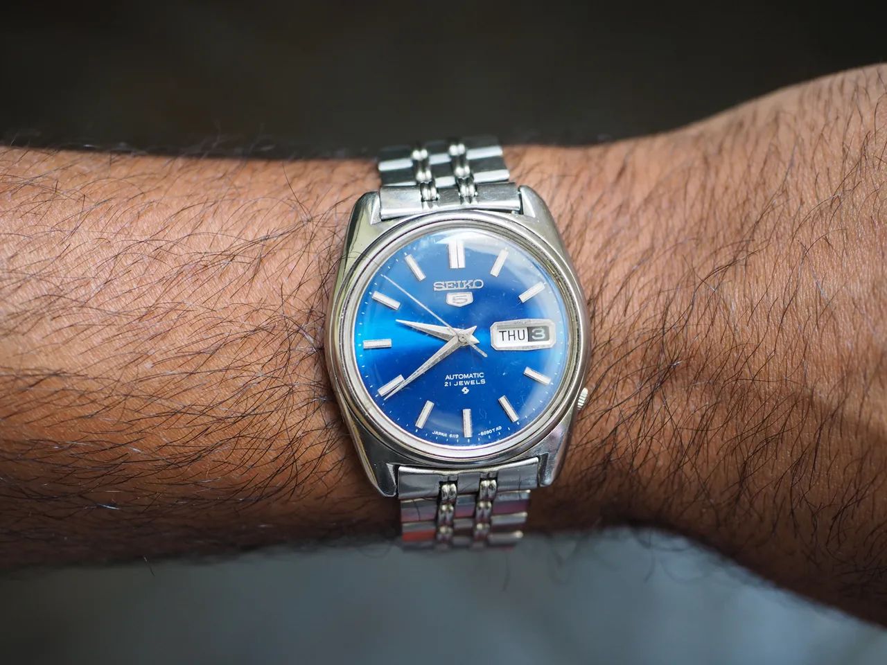 Seiko 5 6119-8093 azul - Foto 2