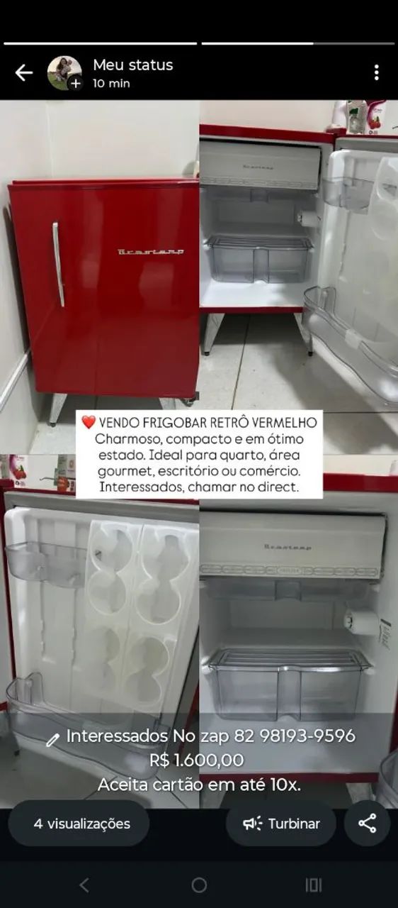 Frigobar Eletrolux super conservado 