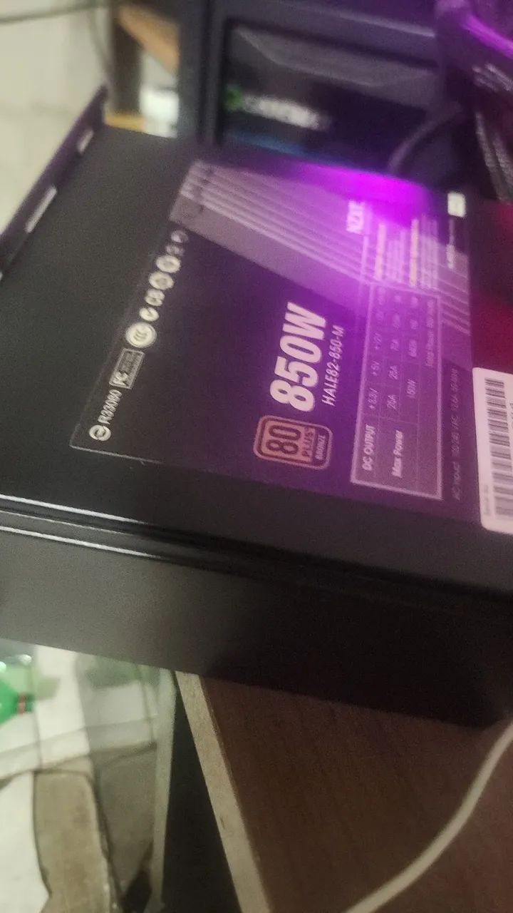 Fonte NZXT 850W SEMI MODULAR 