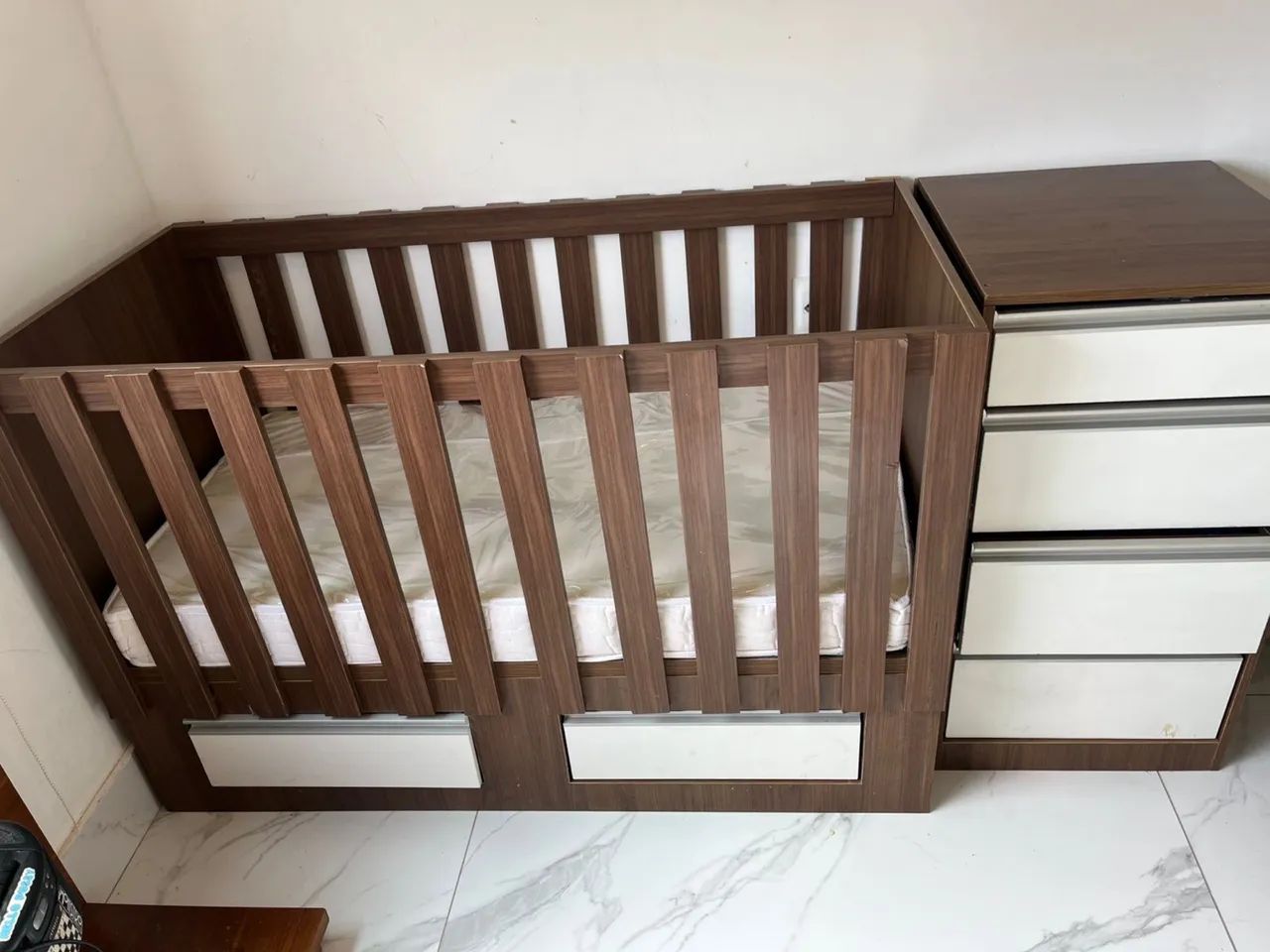 Berço em MDF + colchão  - Foto 2
