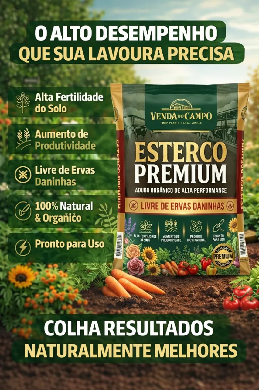 Esterco Bovino - Sem Ervas Daninhas  - Foto 4
