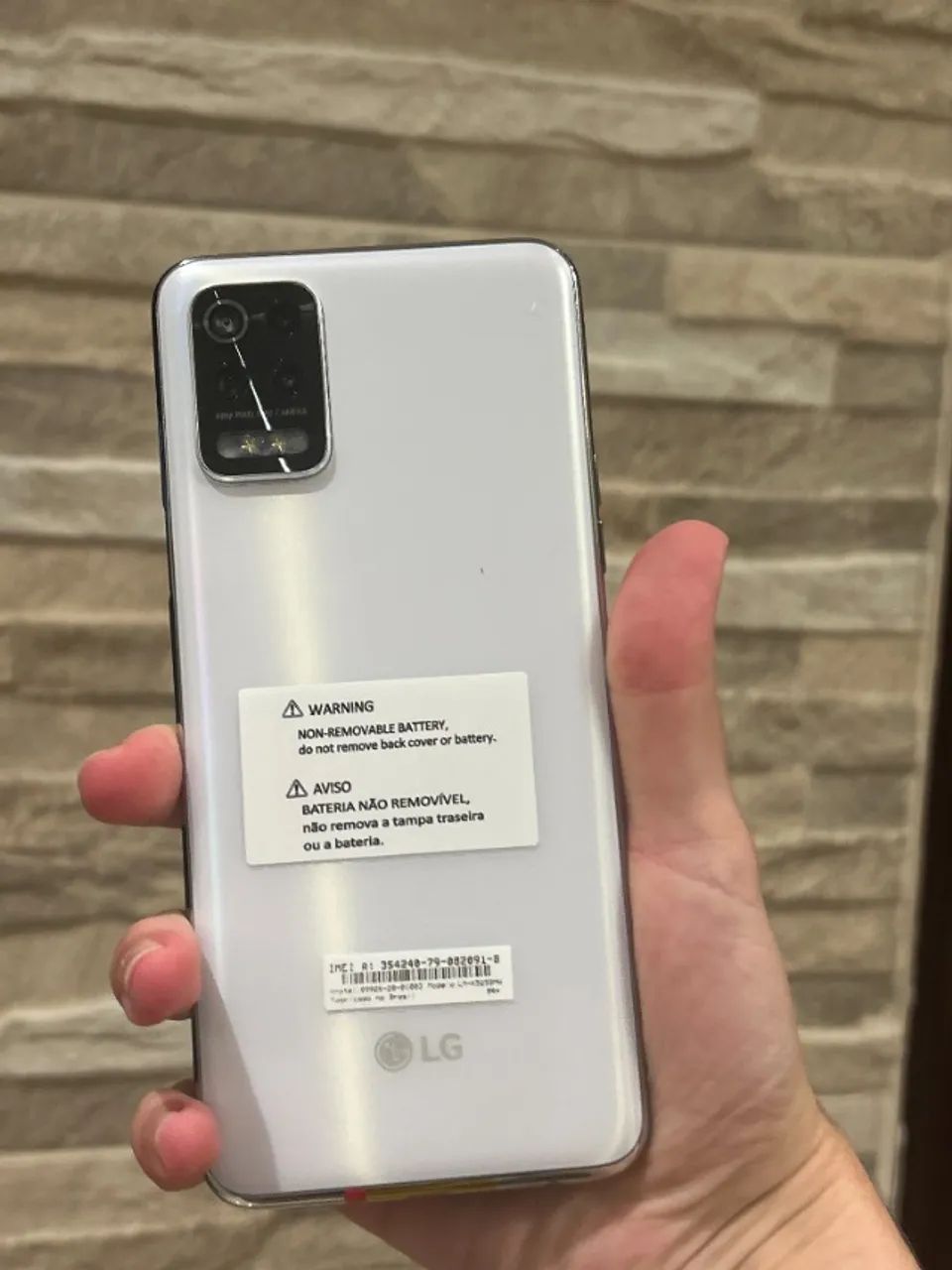 Celular BBB bom bonito barato com câmera quádrupla 48 Megapixels - 128gb LG K62+ octa-core - Foto 3