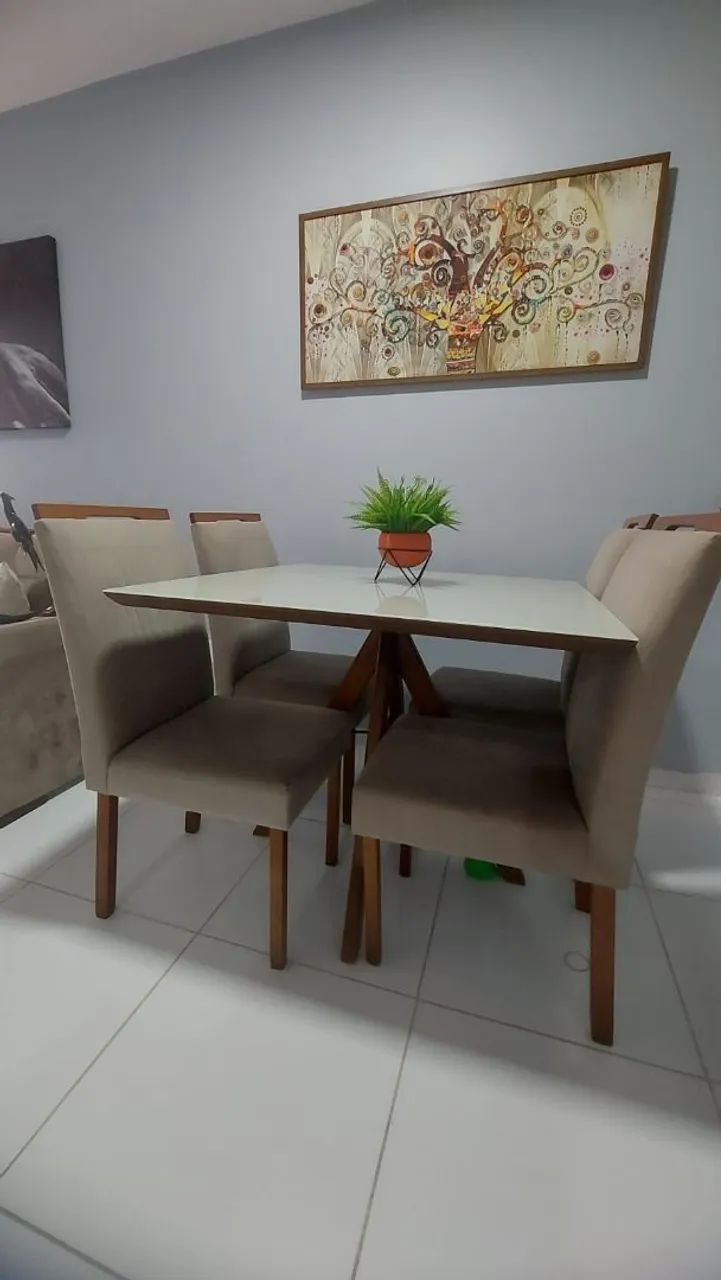 Mesa de Jantar 4 cadeiras 