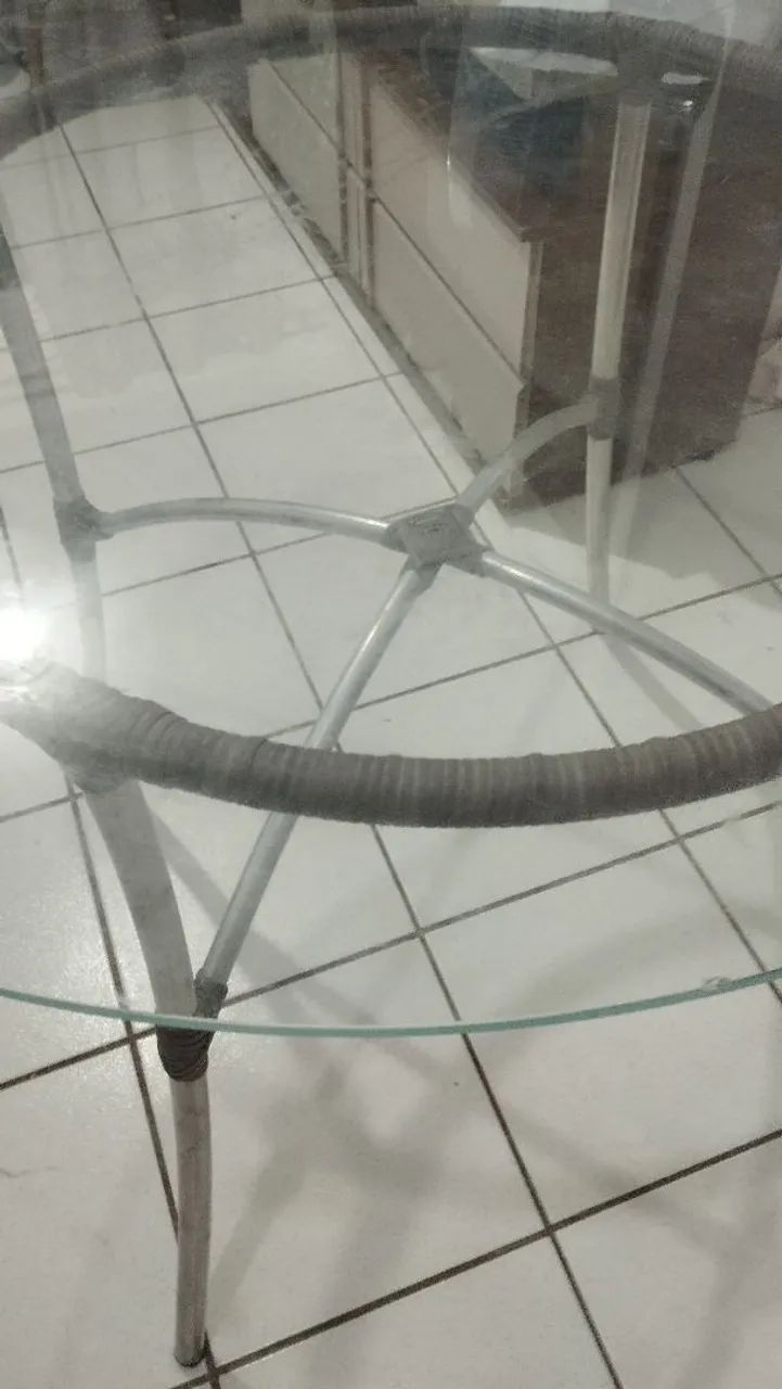 Mesa de Tampo de vidro - Foto 5