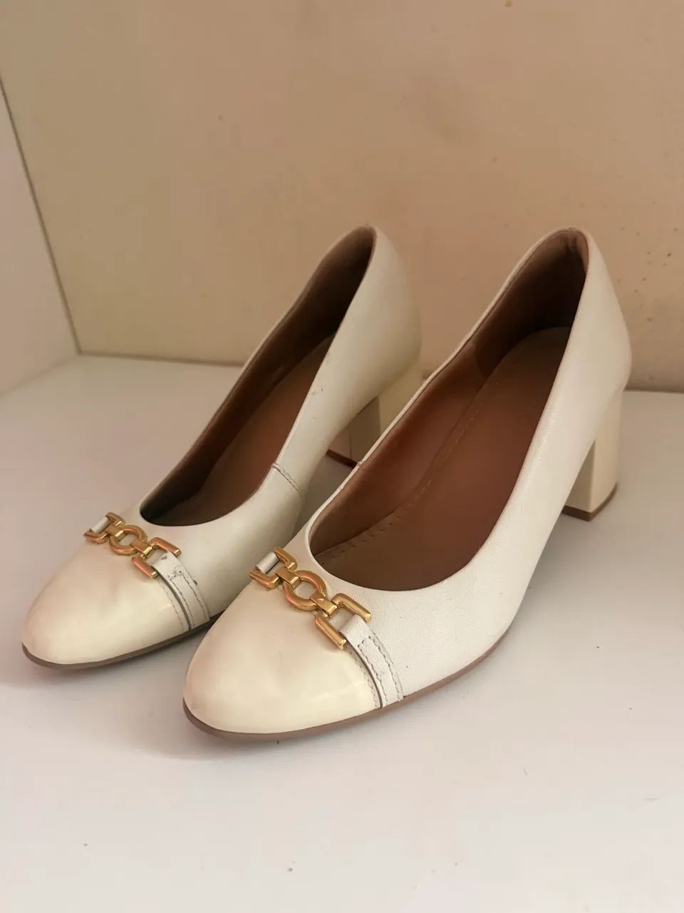 Sapato off white/marfim usaflex  - Foto 2