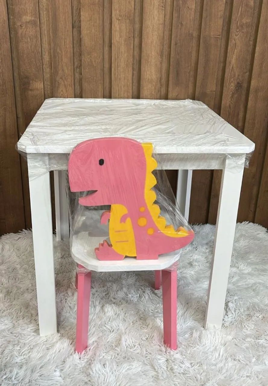 Mesa e cadeira infantil mdf novo - Foto 2