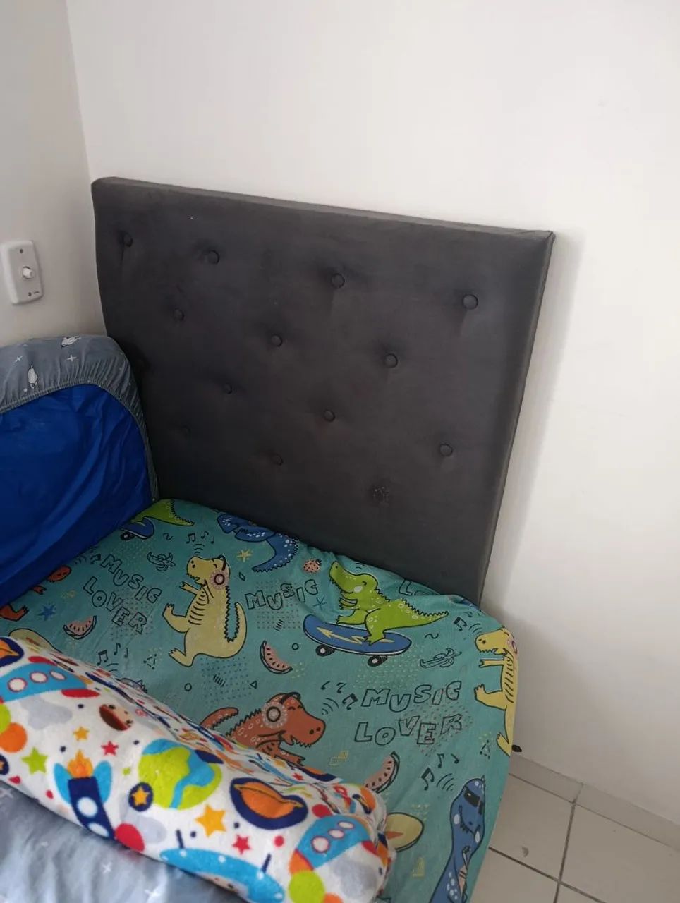 Bicama marca bamboo com cabeceira suede - Foto 4
