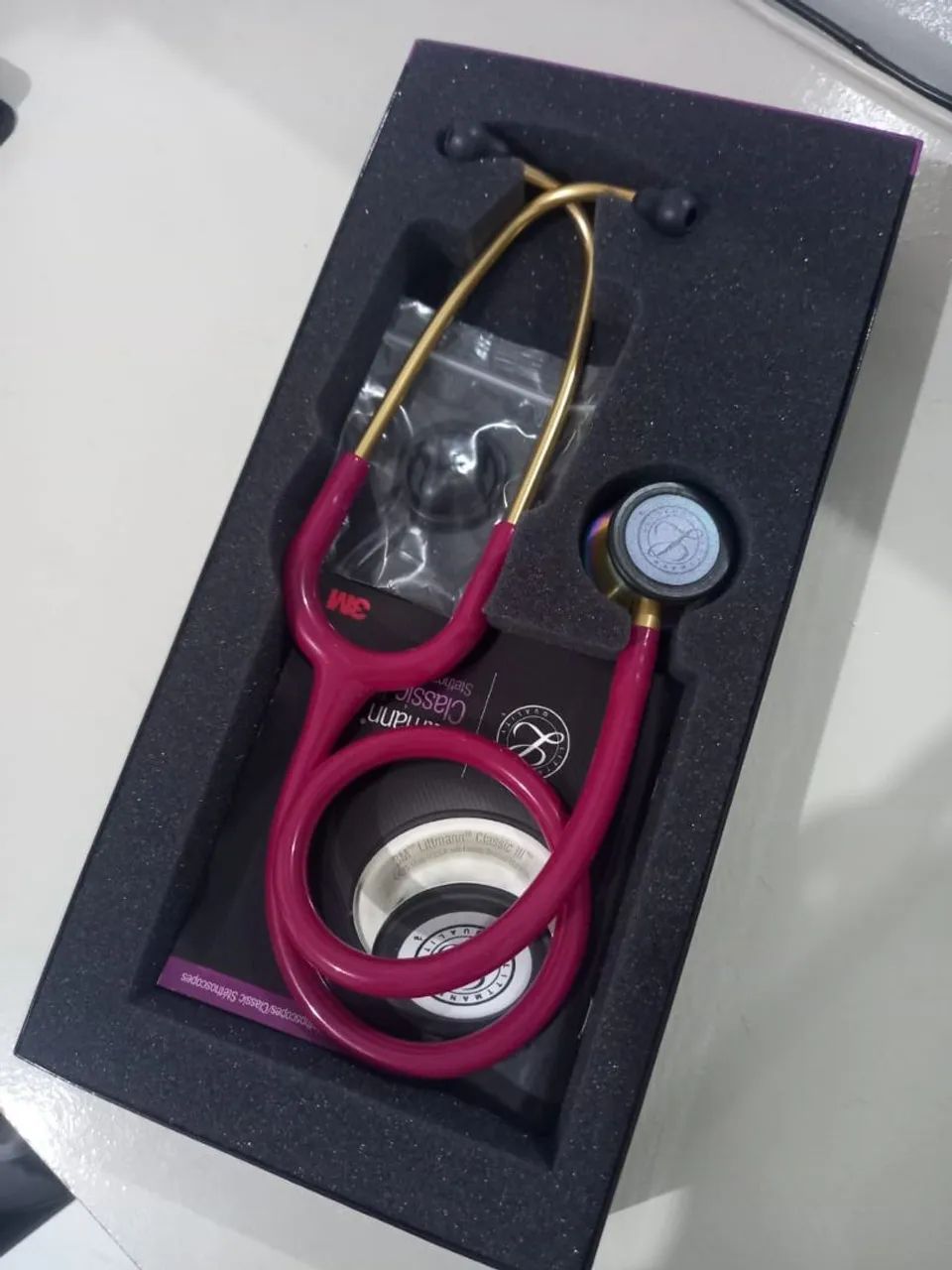 Estetoscópio Littmann rosa novo - Foto 2