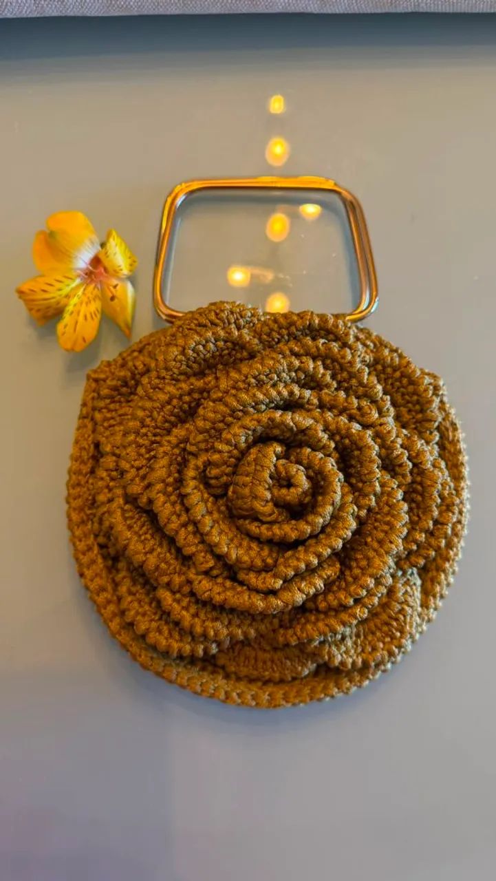 Bolsa crochet flor - Foto 2