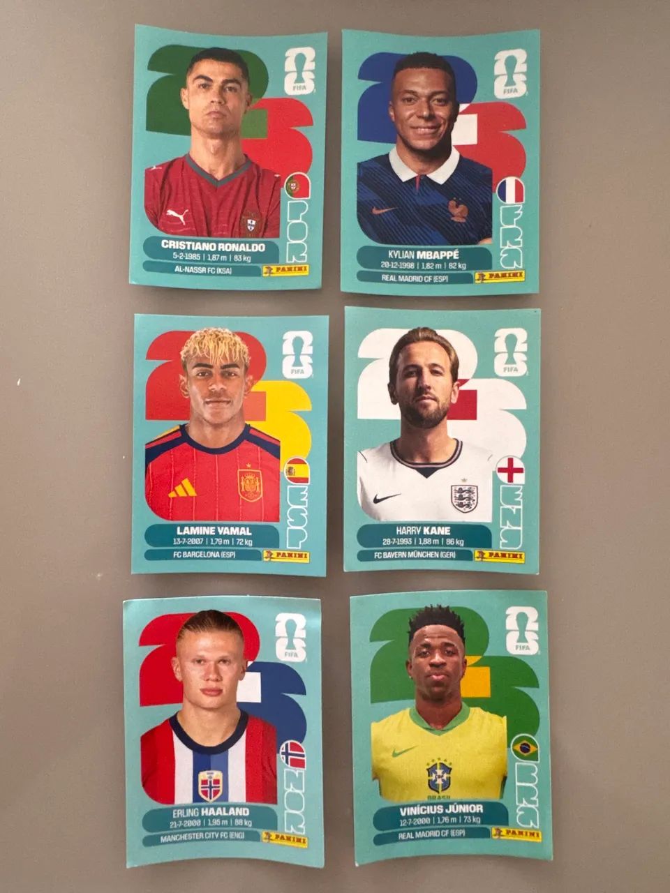 Figurinhas  originais copa 2026