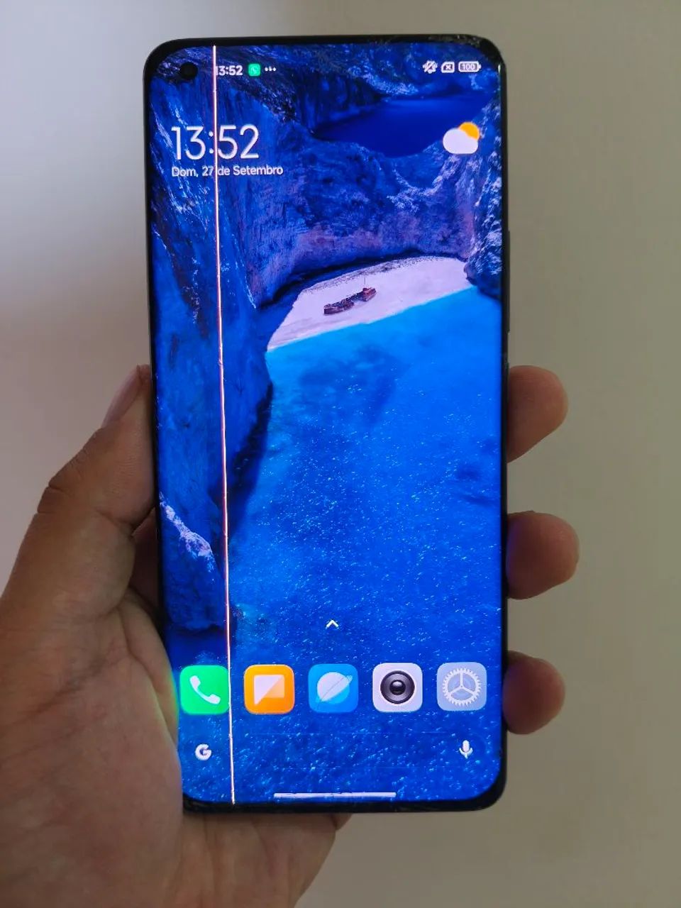 Mi 11 Ultra danificado. 