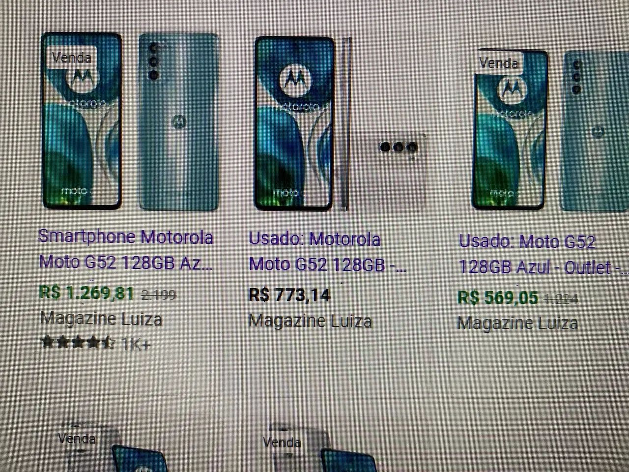 Vendo celular motorola g52