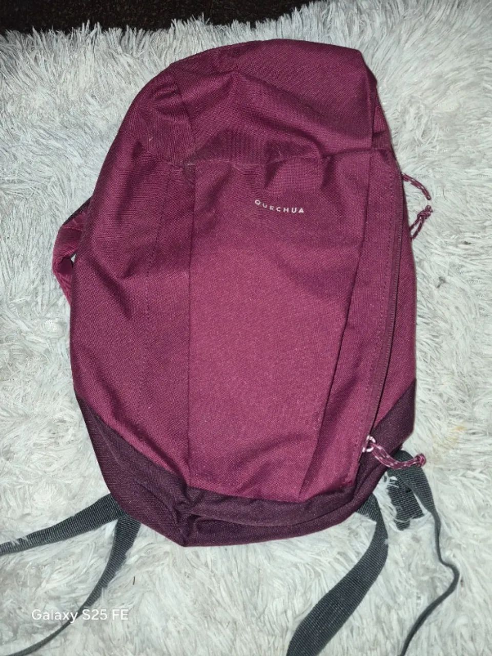 mochila cor rosa escuro 