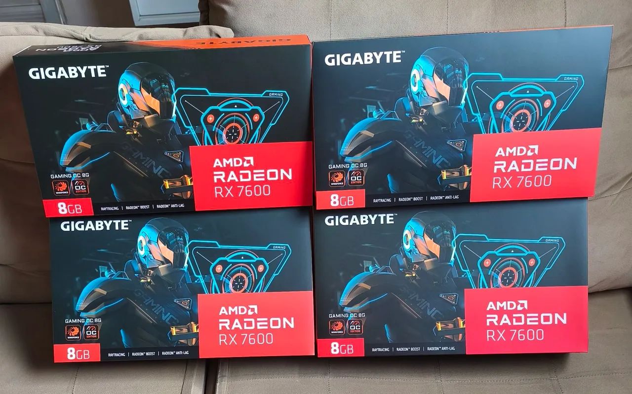 Gigabyte RX 7600 Eagle  LACRADA NF e Garantia. VENDO OU TROCO