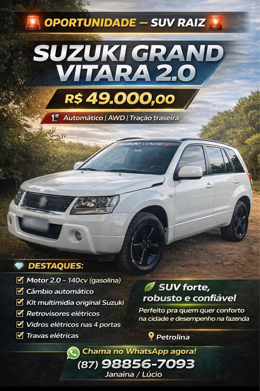 Suzuki Grand Vitara Grand Vitara 2.0 16V 4x2/4x4 5p Aut. 2012