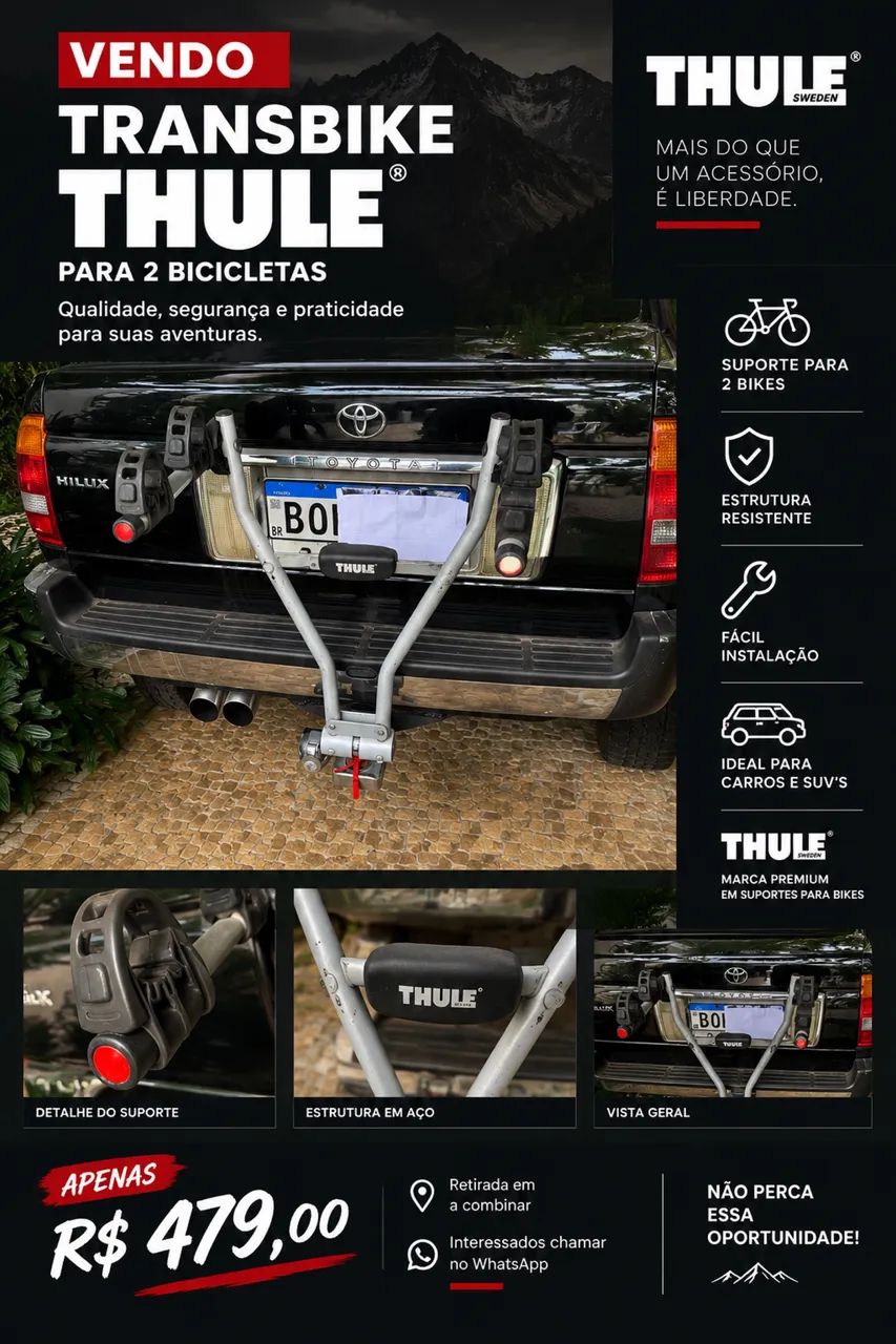 Transbike thule para 2 bikes - Foto 2