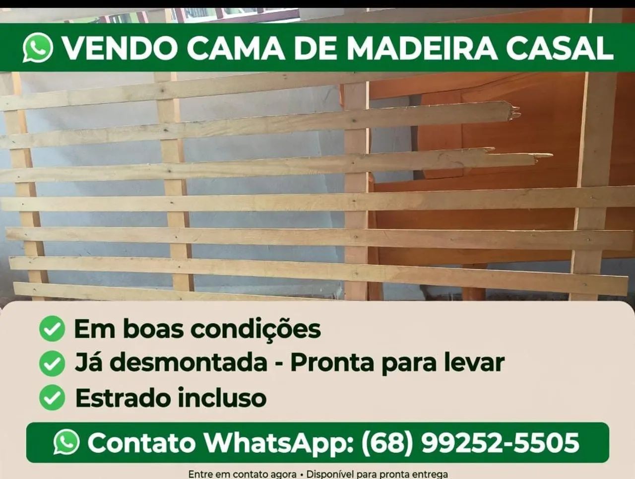 Cama  madeira  - Foto 4