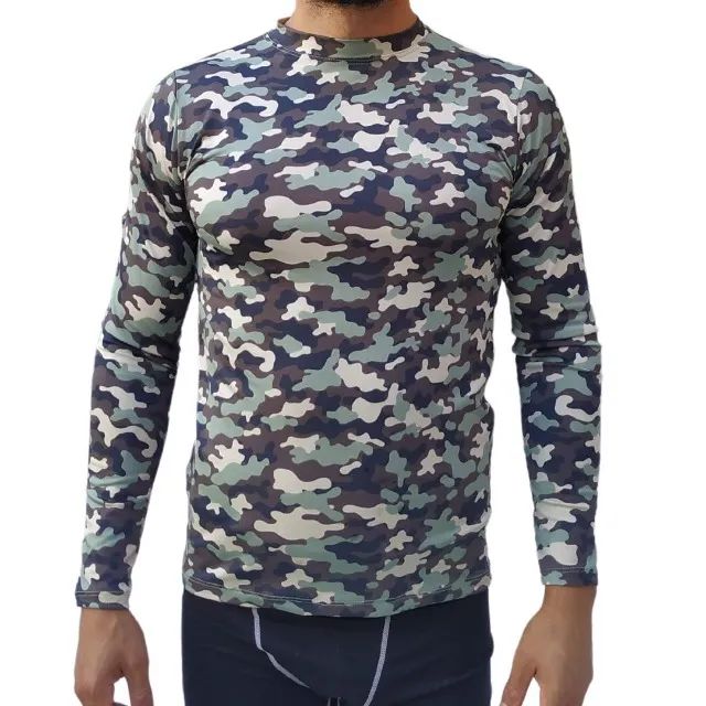 Camiseta de Compressão Camuflada