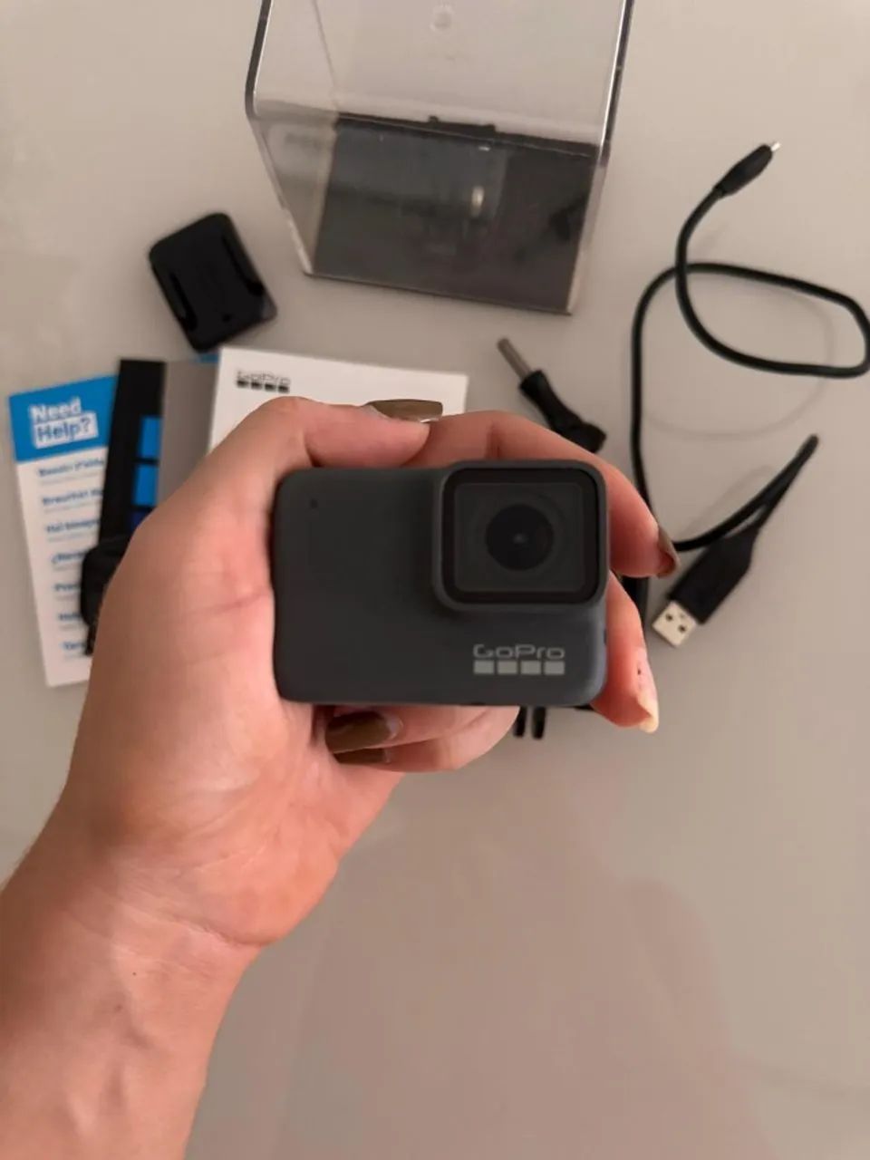 GoPro Hero 7 Silver, impecável, pouco uso, completa na Caixa, oportunidade