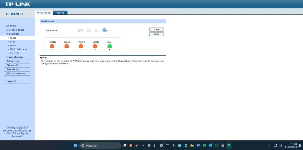 LOAD BALANCE TP-LINK TL 470T+ PARA ATÉ 4 LINKS  - Foto 3
