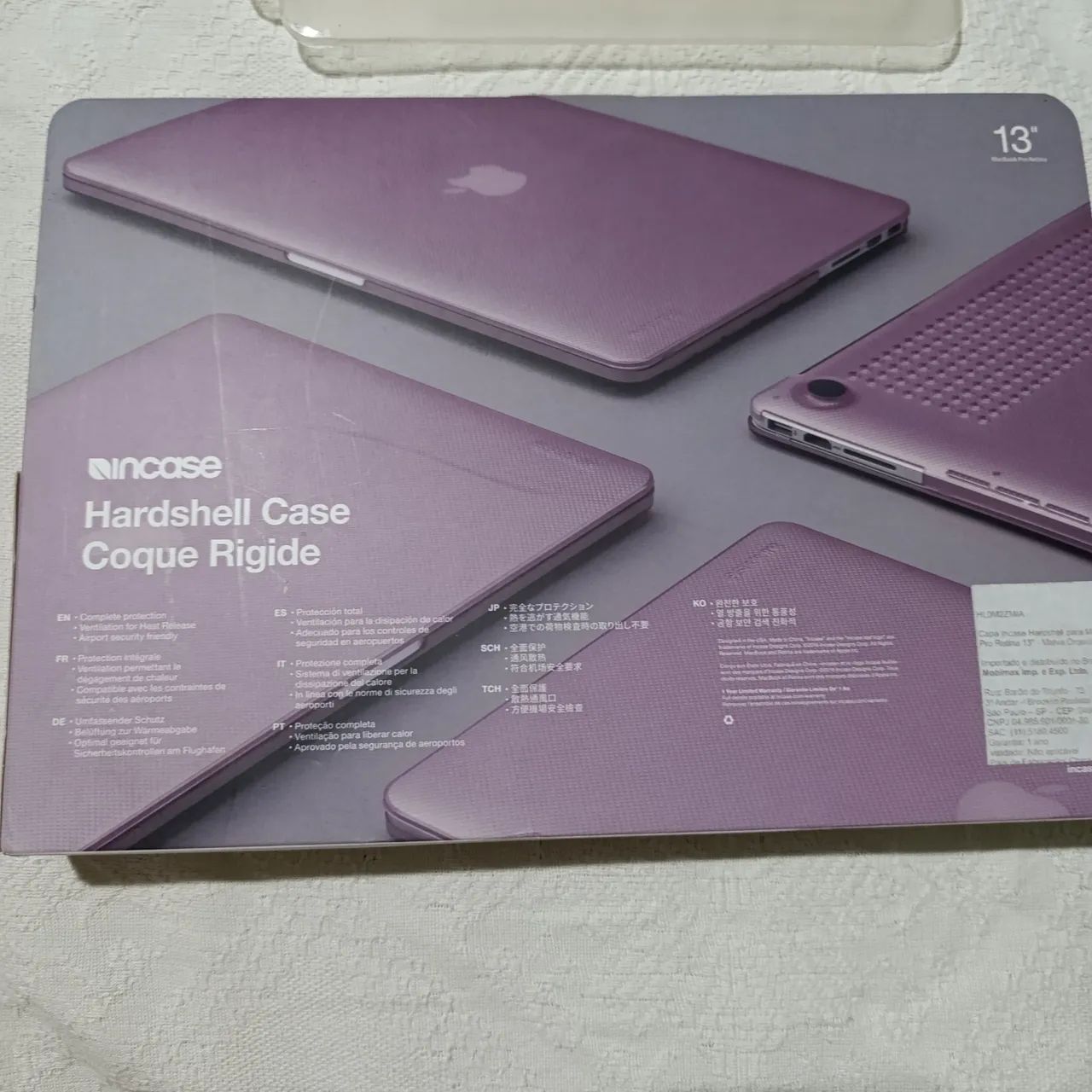 2 Capa para MacBook 2 Cases - 1 Roxa 1 Transparente - com Caixa - Foto 2