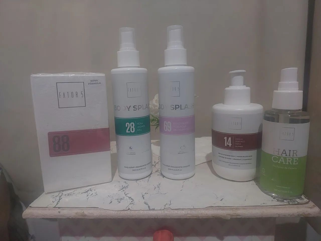 Diversos produtos fator 5